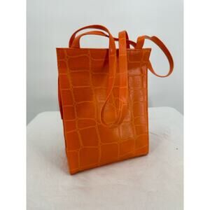 Vintage Calrelli Purse Handbag Orange Made In Canada Cottagecore Festival‎